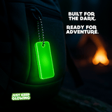 Reusable glow tag emergency keychain – built for the dark, perfect camping light and survival EDC gear