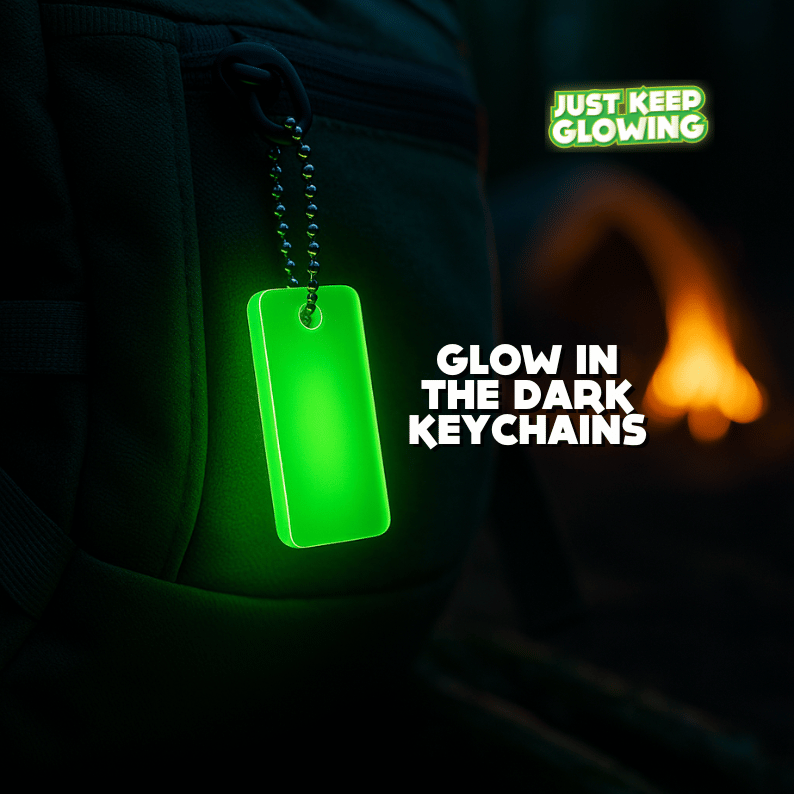 enisi GLOW PACK5個 Glow in the Dark Emergency Keychain – Reusable Camping & Survival