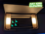 GLOW IN THE DARK DINO AND STAR STICKERS - 4 PACK
