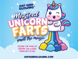 UNICORN AND BIGFOOT FARTS WITH GLOW KEYCHAIN
