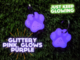purple pet tags