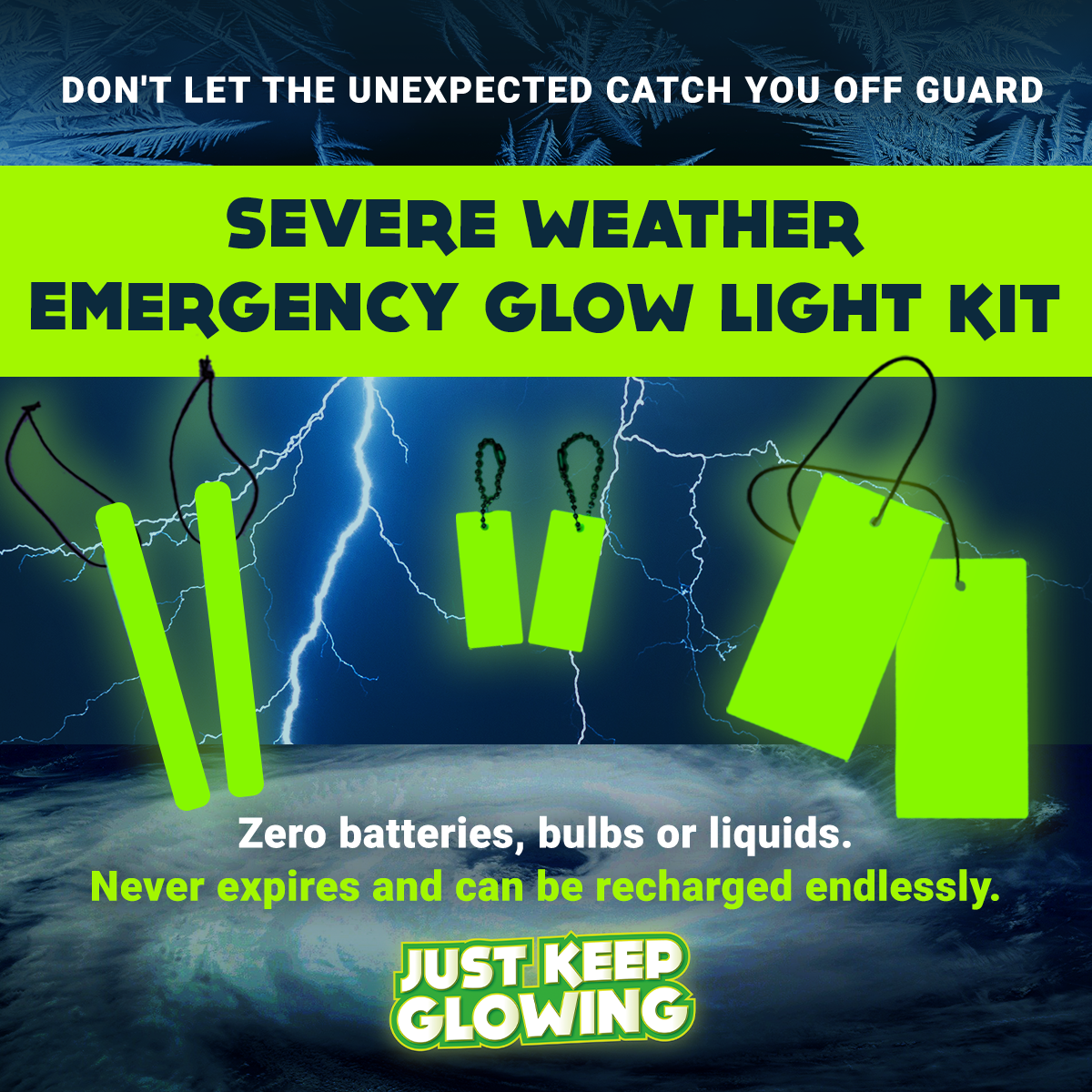 Emergency outlet glow lights