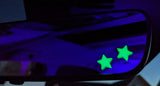 GLOW IN THE DARK MIRROR STICKERS - 4 PACK