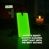 Forever Glow Bar in emergency kit – reusable glow in the dark stick for power outages, disaster prep, and survival gear