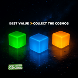 Best value glow cube trio – glow in the dark fidget toys for camping, hiking, and stress relief gifts