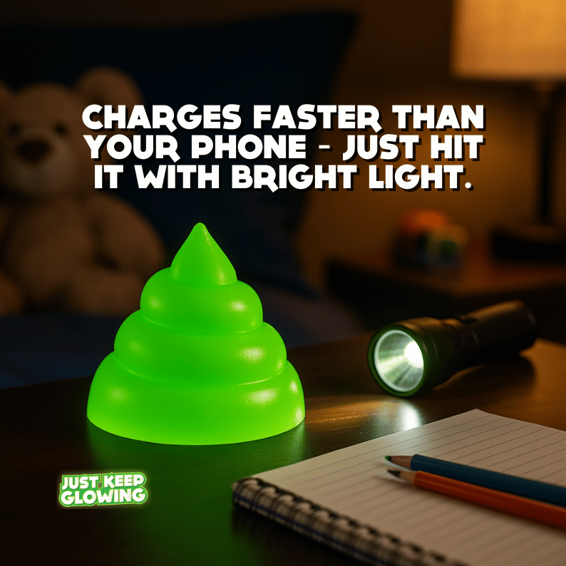 Glow in the Dark Poop – Funny Gag Gift & Reusable Glow Stick Toy – Just ...
