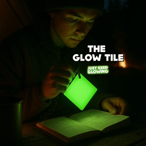 Glow Tile – Reusable Glow-in-the-Dark Light Source for Camping, Power Outages, and Emergencies
