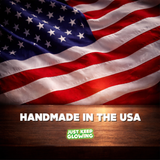 Handmade glow in the dark toy made in the USA using non-toxic materials, reusable rechargeable glow product by Just Keep Glowing