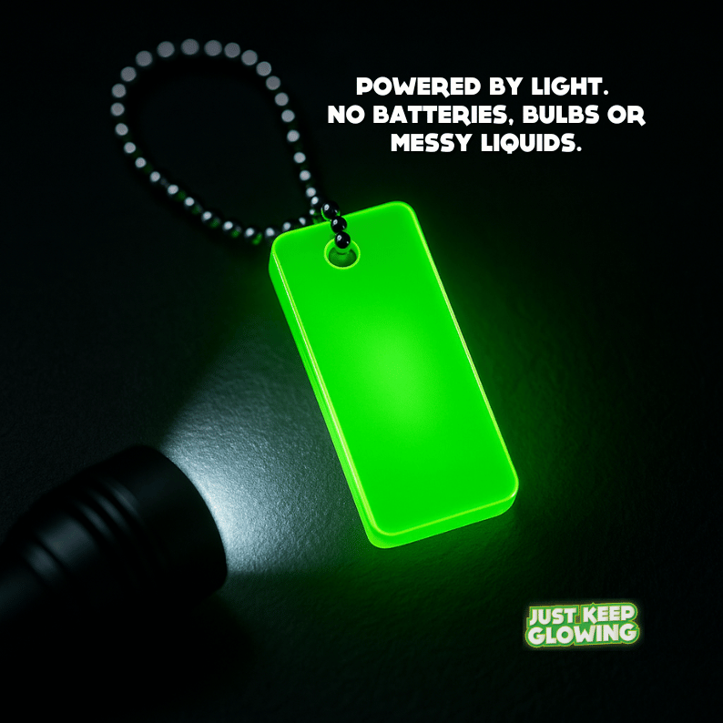 Glow in the Dark Emergency Keychain – Reusable Camping & Survival