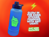 GLOW IN THE DARK PINEAPPLE GLOW WHIP DECAL STICKER