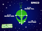Glow in the Dark Alien Keychain