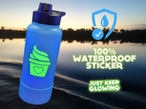 GLOW IN THE DARK PINEAPPLE GLOW WHIP DECAL STICKER