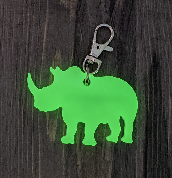 Rhinoceros keychain top