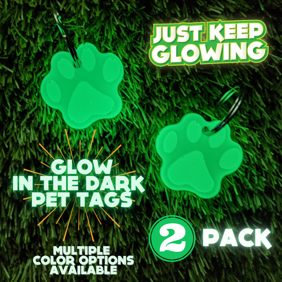 glow in the dark pet tags