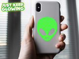 GLOW IN THE DARK ALIEN STICKER