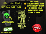 GLOW IN THE DARK ALIEN STICKER
